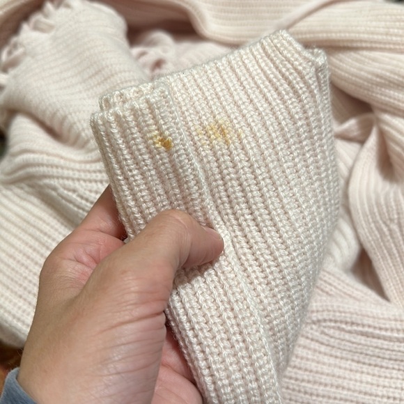 A.L.C. Alexander Pink Wool Cashmere Turtleneck Lace Up Back Sweater - Picture 8 of 10